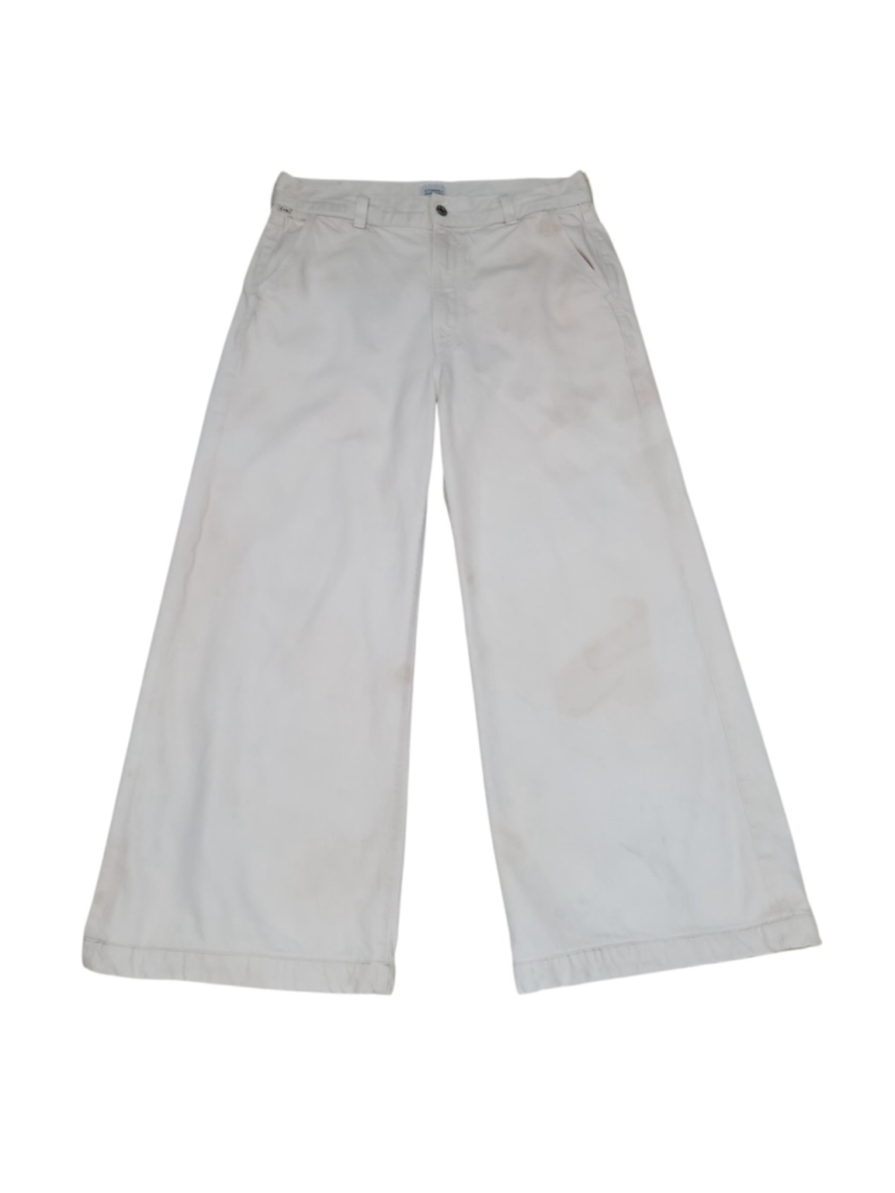 Citizens Of Humanity Men's Destroyed Wide-Leg Denim Off-white Slash Pockets 32